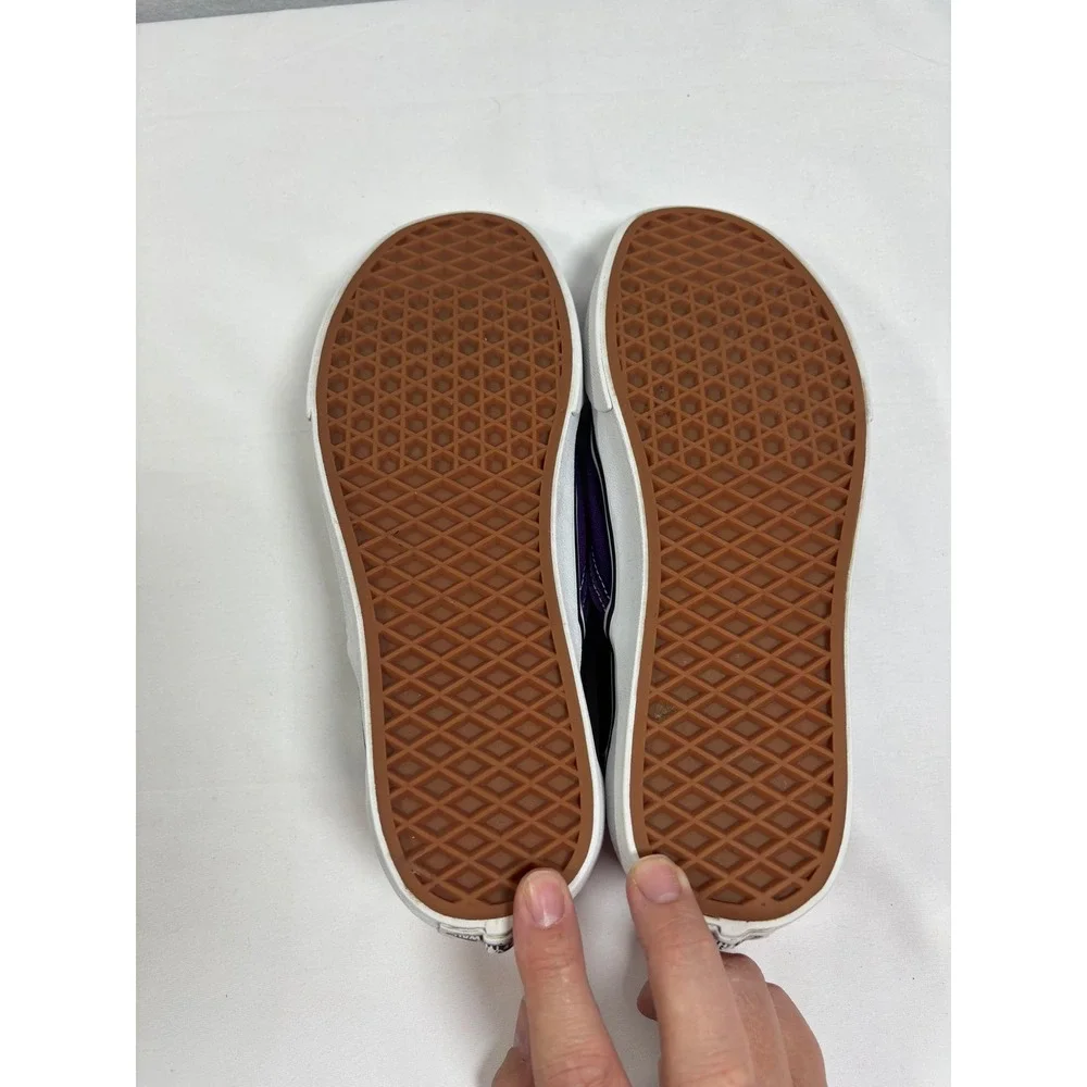 Vans Classic Slip On Colorblock Purple Navy Orange Men 8.5 Womens 10 VN0A38F7U5B